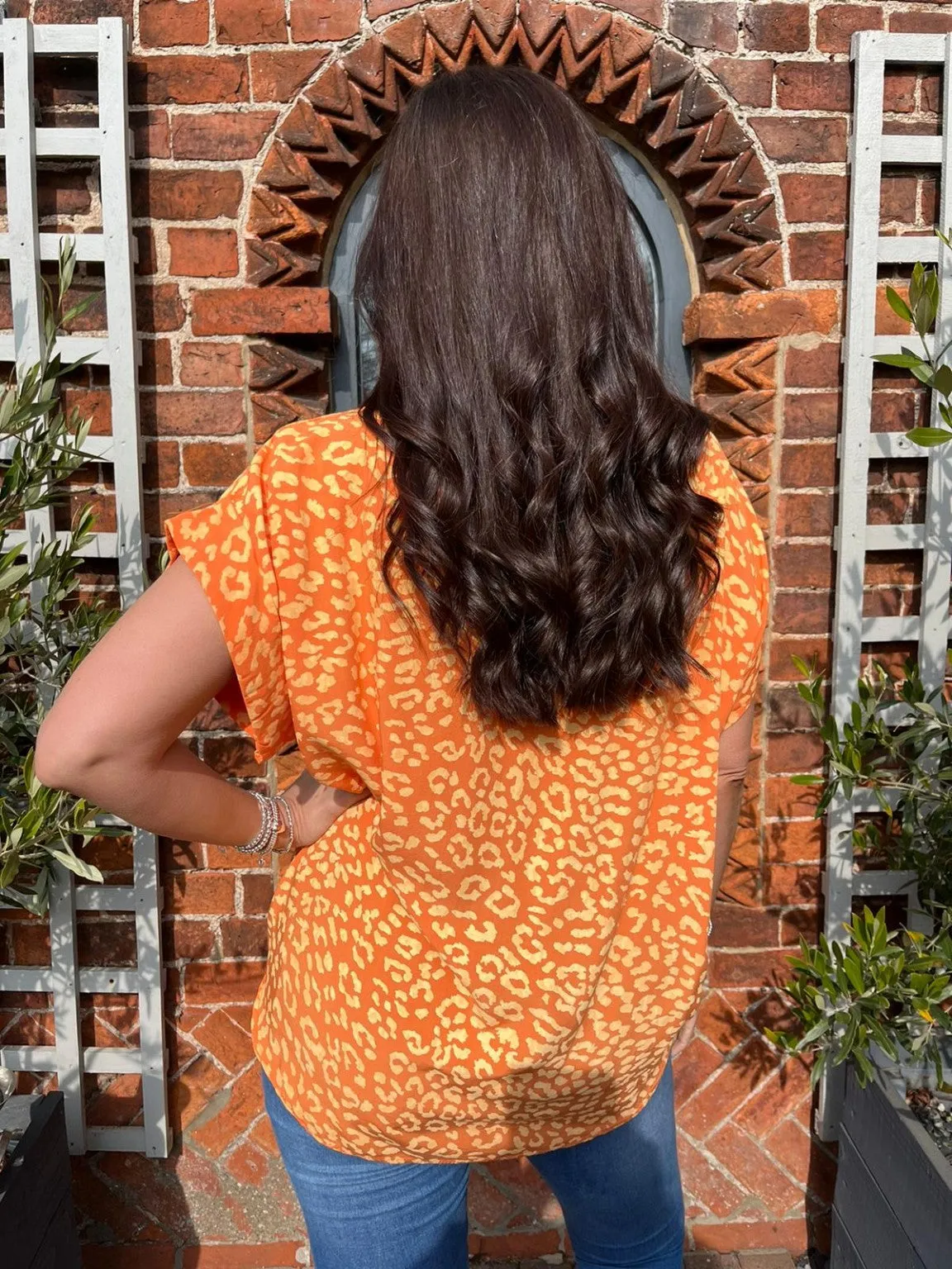 Animal Print Knot Shirt Pam