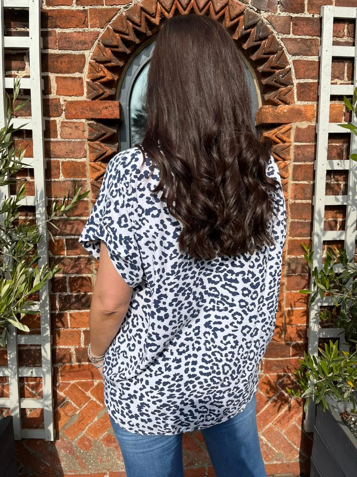 Animal Print Knot Shirt Pam