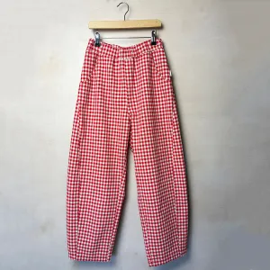 Arc Pants in Red Gingham by Le Bon Shoppe