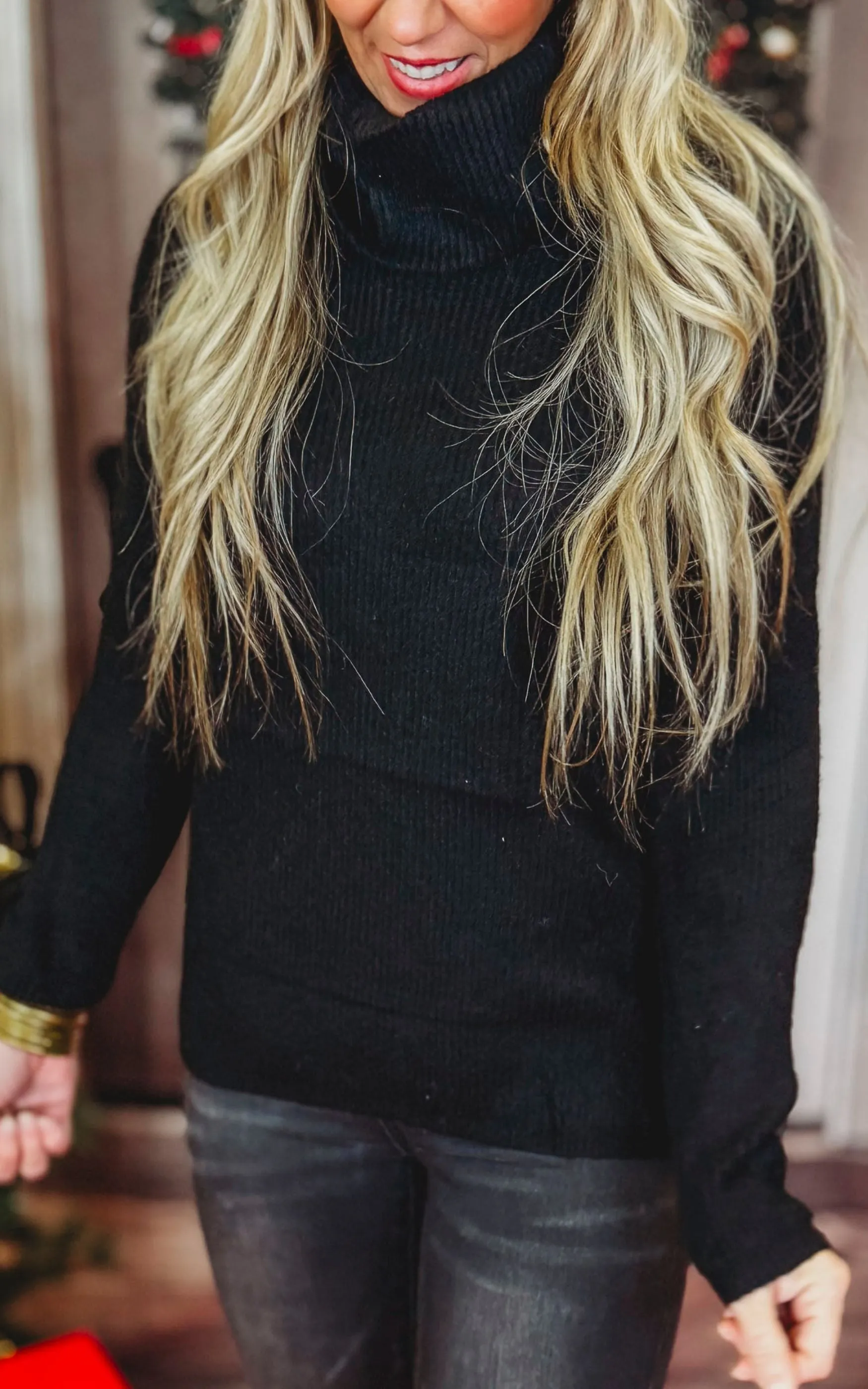 Basic Ribbed Turtleneck Sweater - Final Sale