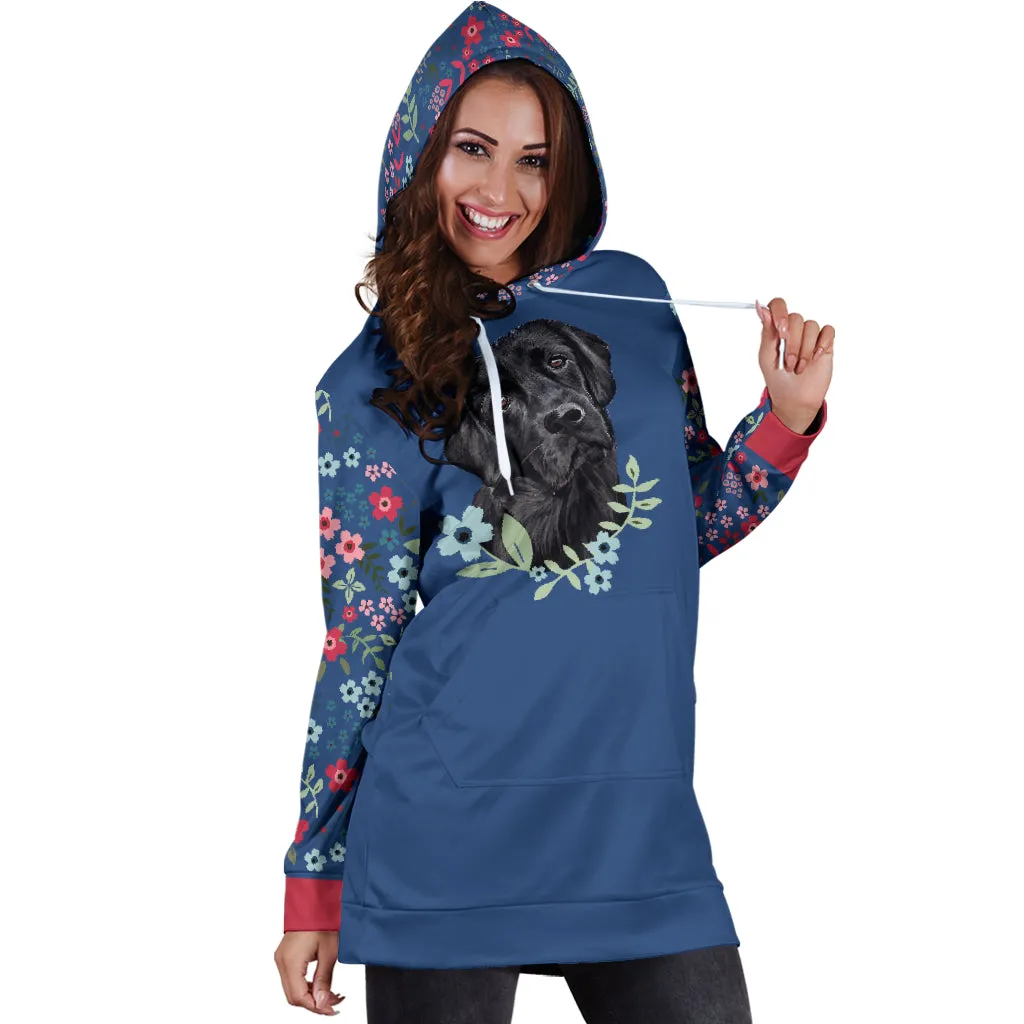 Black Lab Sweetheart Hoodie Dress