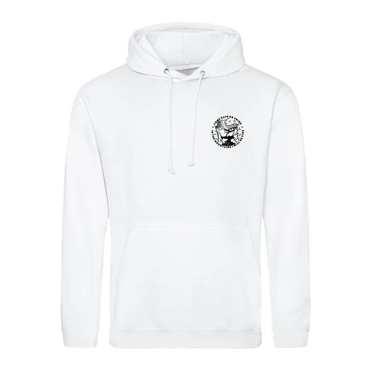Come Rain Or Shine Adventure Hiking Hoody – Unisex Outdoor Hoodie