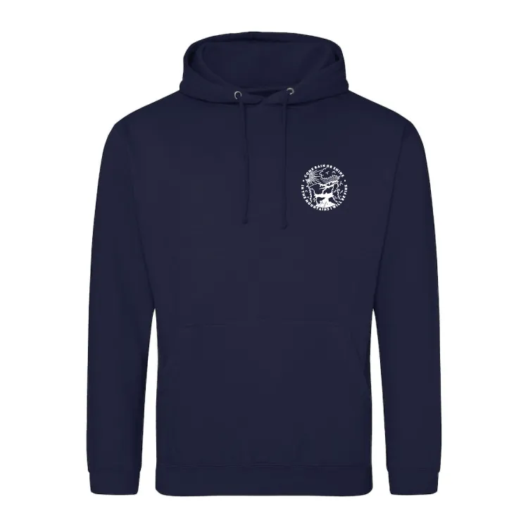 Come Rain Or Shine Adventure Hiking Hoody – Unisex Outdoor Hoodie