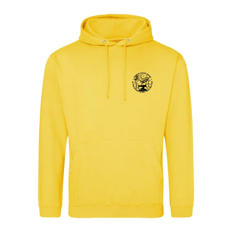 Come Rain Or Shine Adventure Hiking Hoody – Unisex Outdoor Hoodie