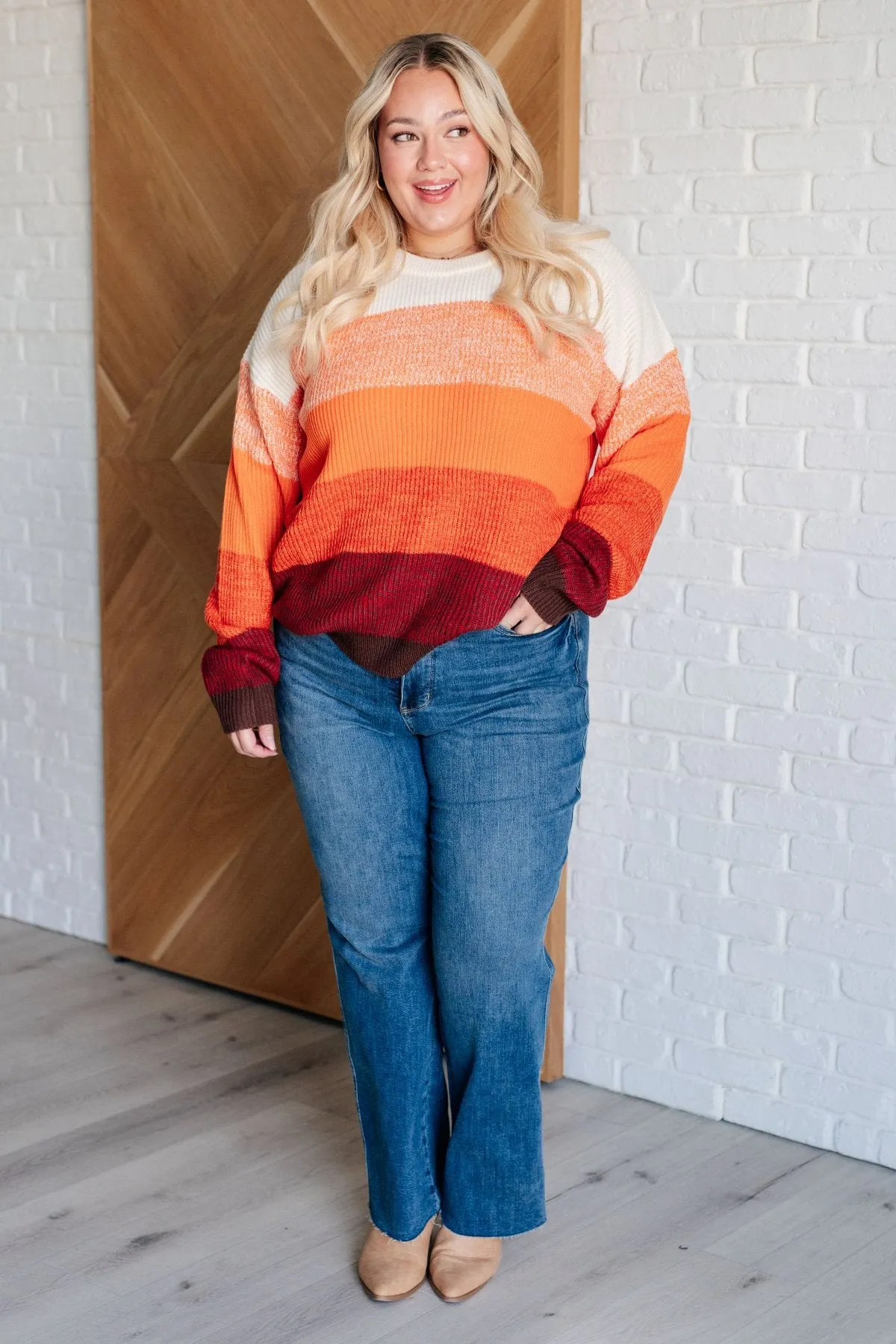 Cozy & Bright Color Block Sweater