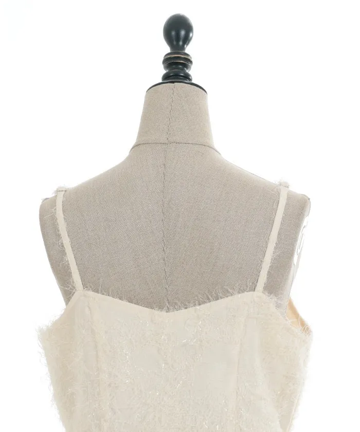 Cut-and-Sewn Jacquard Camisole Dress