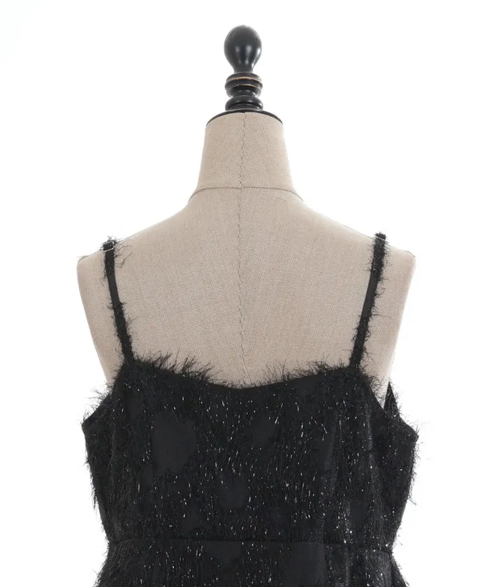 Cut-and-Sewn Jacquard Camisole Dress