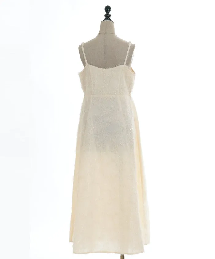 Cut-and-Sewn Jacquard Camisole Dress