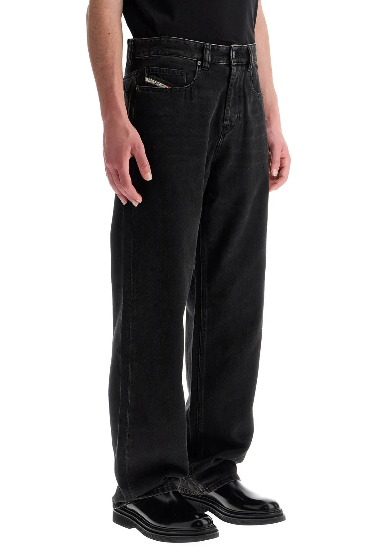 d-macro black wide leg jeans A11598 09I35 BLACK/DENIM