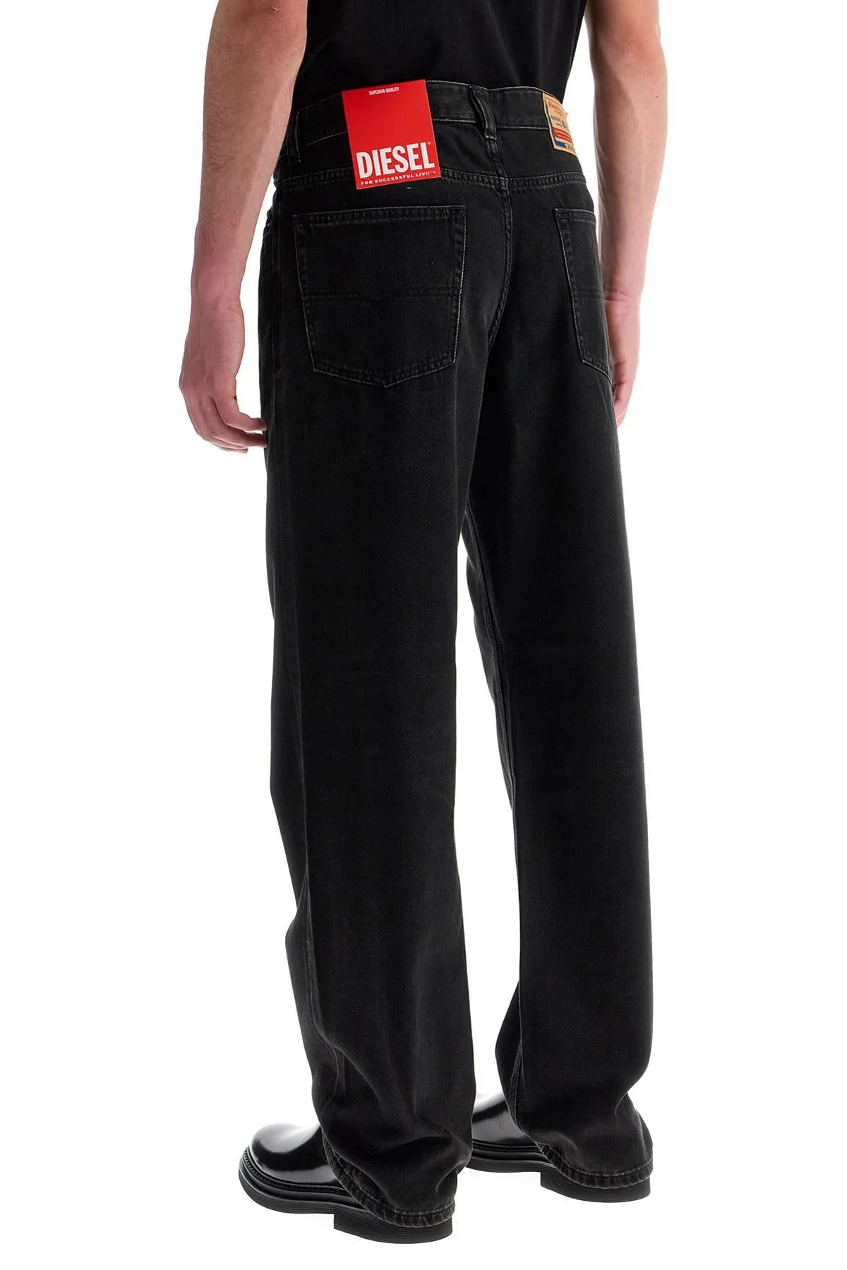d-macro black wide leg jeans A11598 09I35 BLACK/DENIM