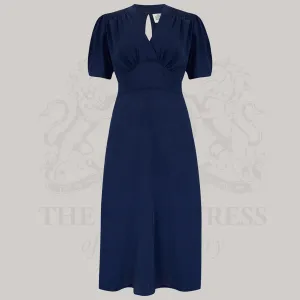 Dolores Dress in French Navy