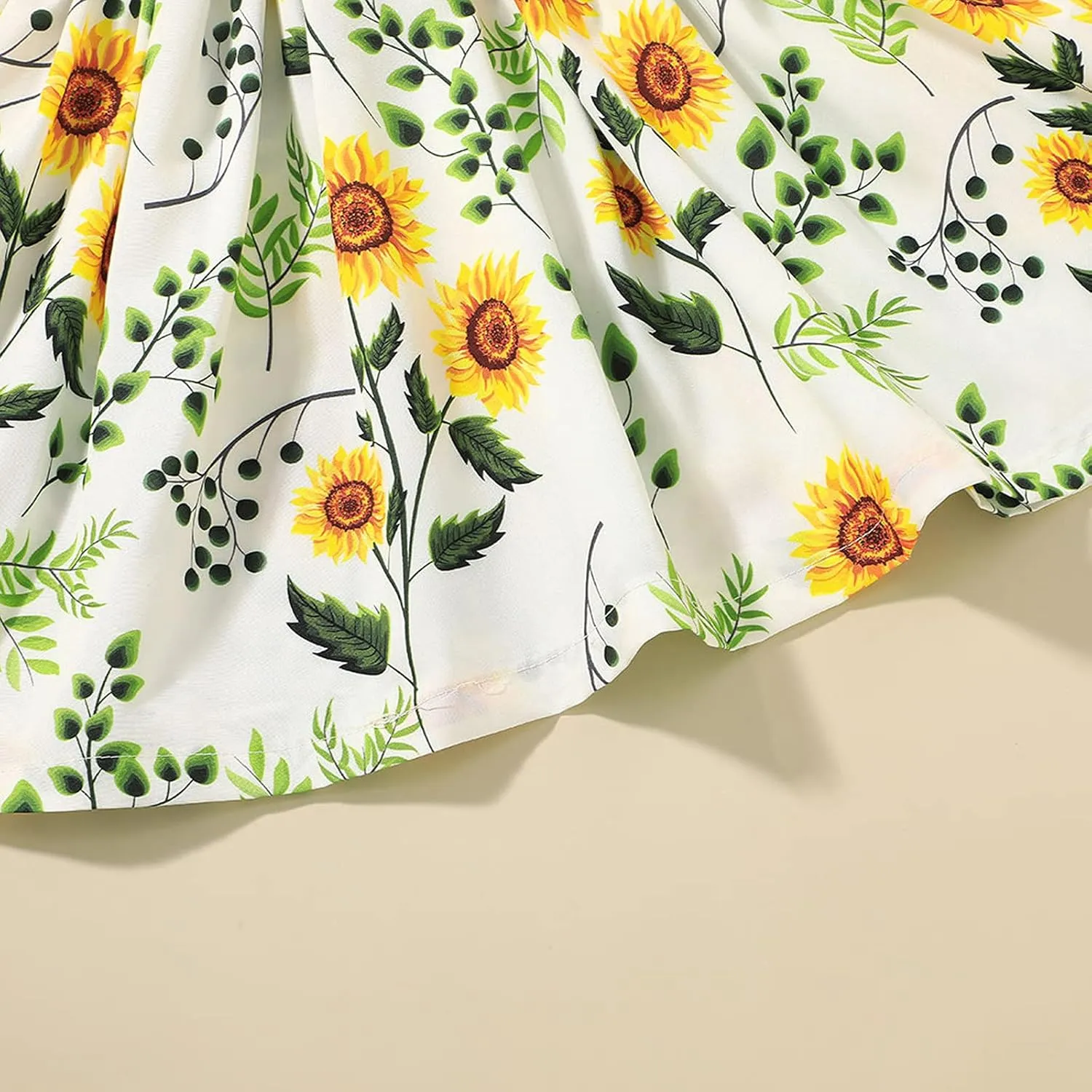 Dresses for Girls Summer Short Sleeve Toddler Dress Up Floral Graphic Cute Baby Dress Infant Dress Sundress 1-6 Years