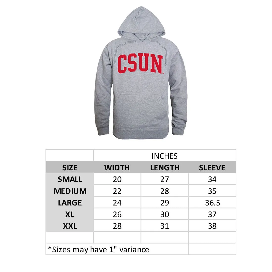 ETSU East Tennessee State University Game Day Hoodie Sweatshirt Heather Grey