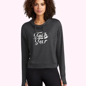 Faith Over Fear Ladies Athletic Hoodies