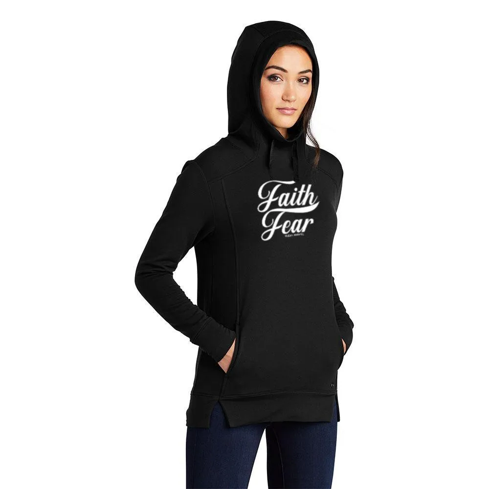 Faith Over Fear Ladies Athletic Hoodies