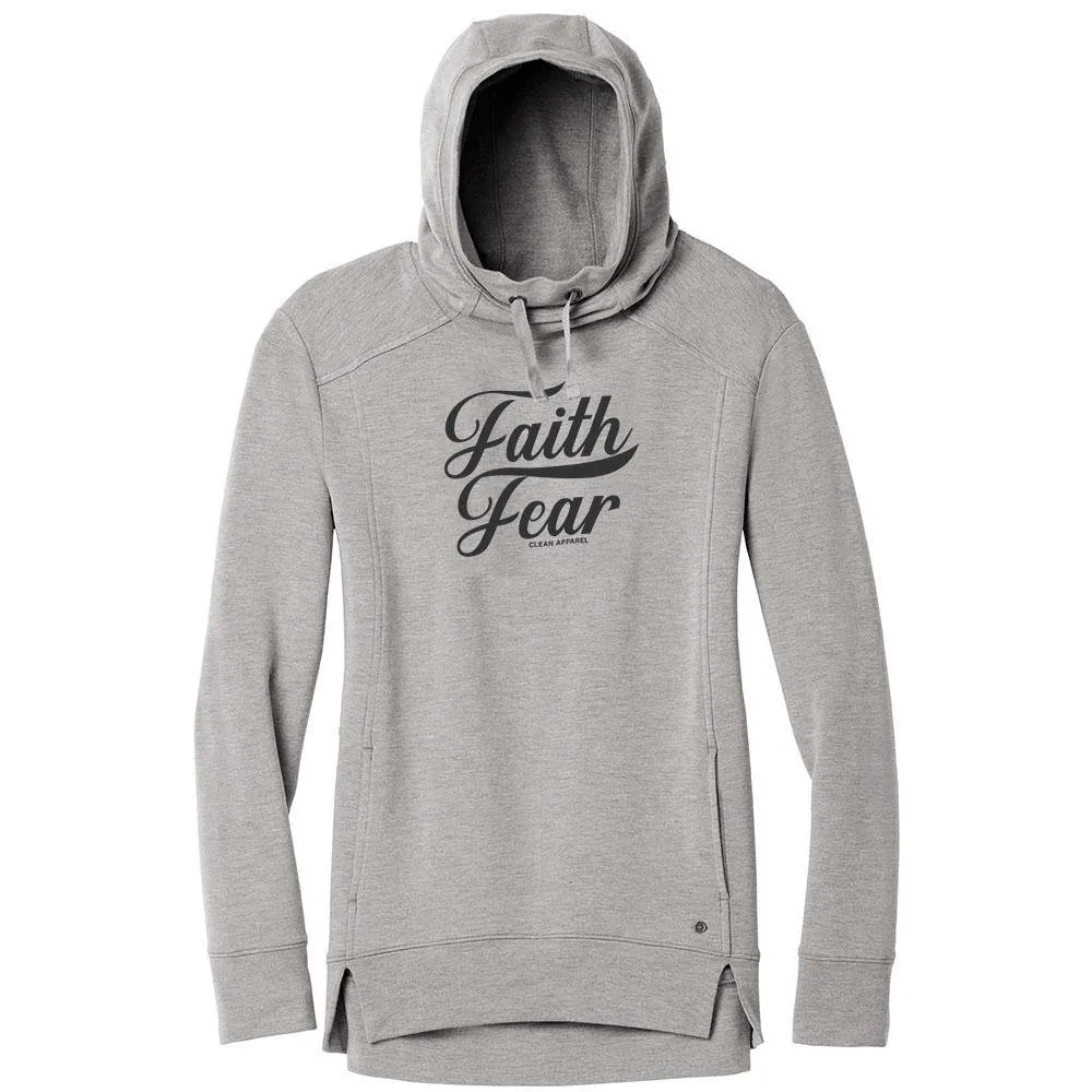 Faith Over Fear Ladies Athletic Hoodies