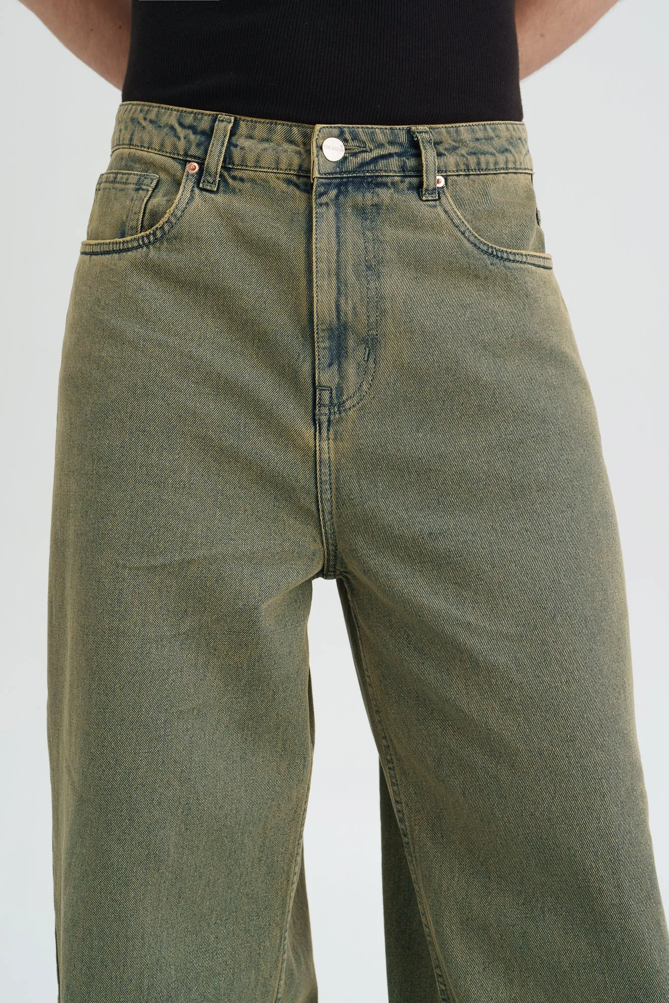 Fern Blue Men's Wide leg Jeans