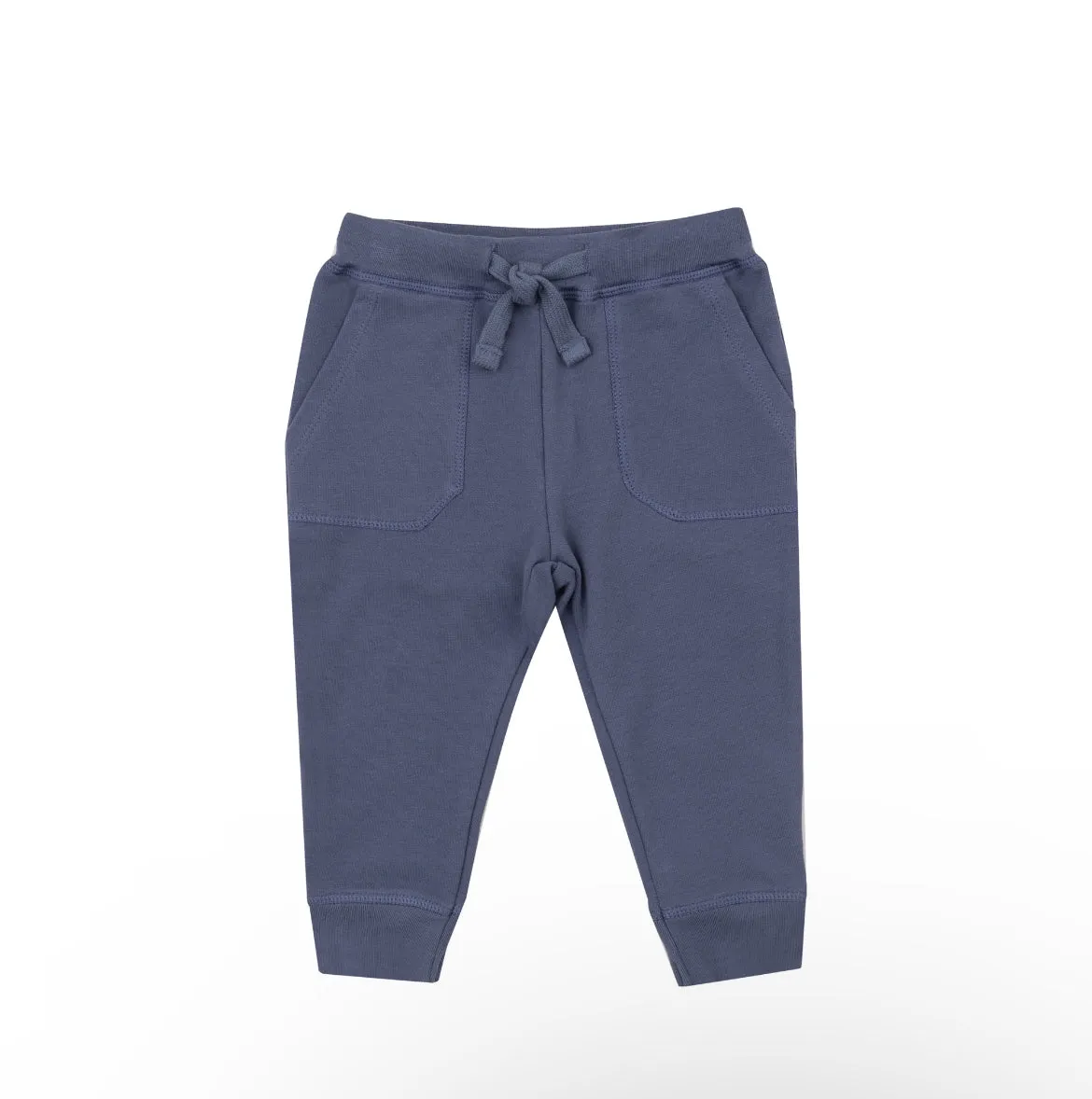 French Terry Jogger- Inky Blue