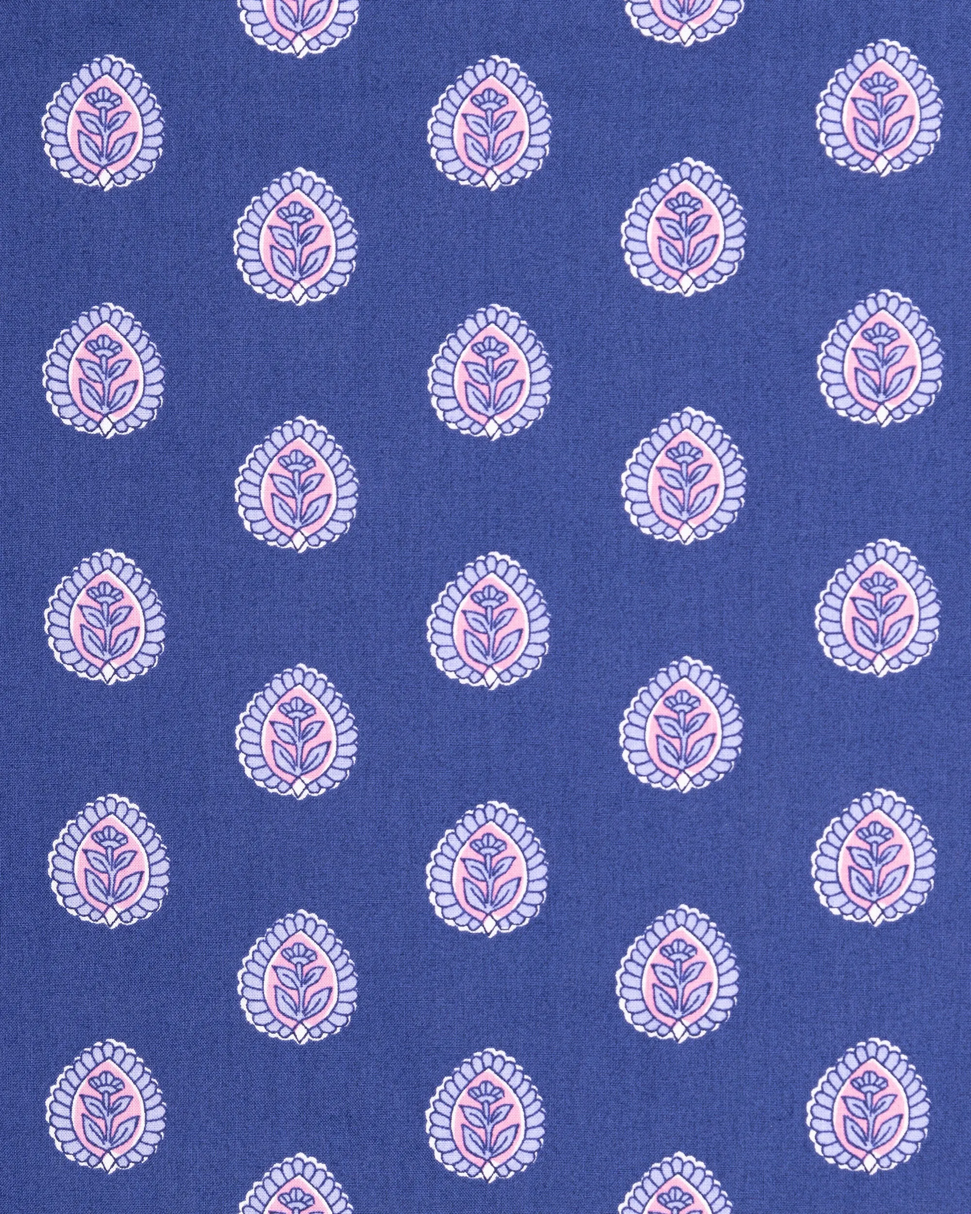Glass Flower - Dunmore Blouse - Navy