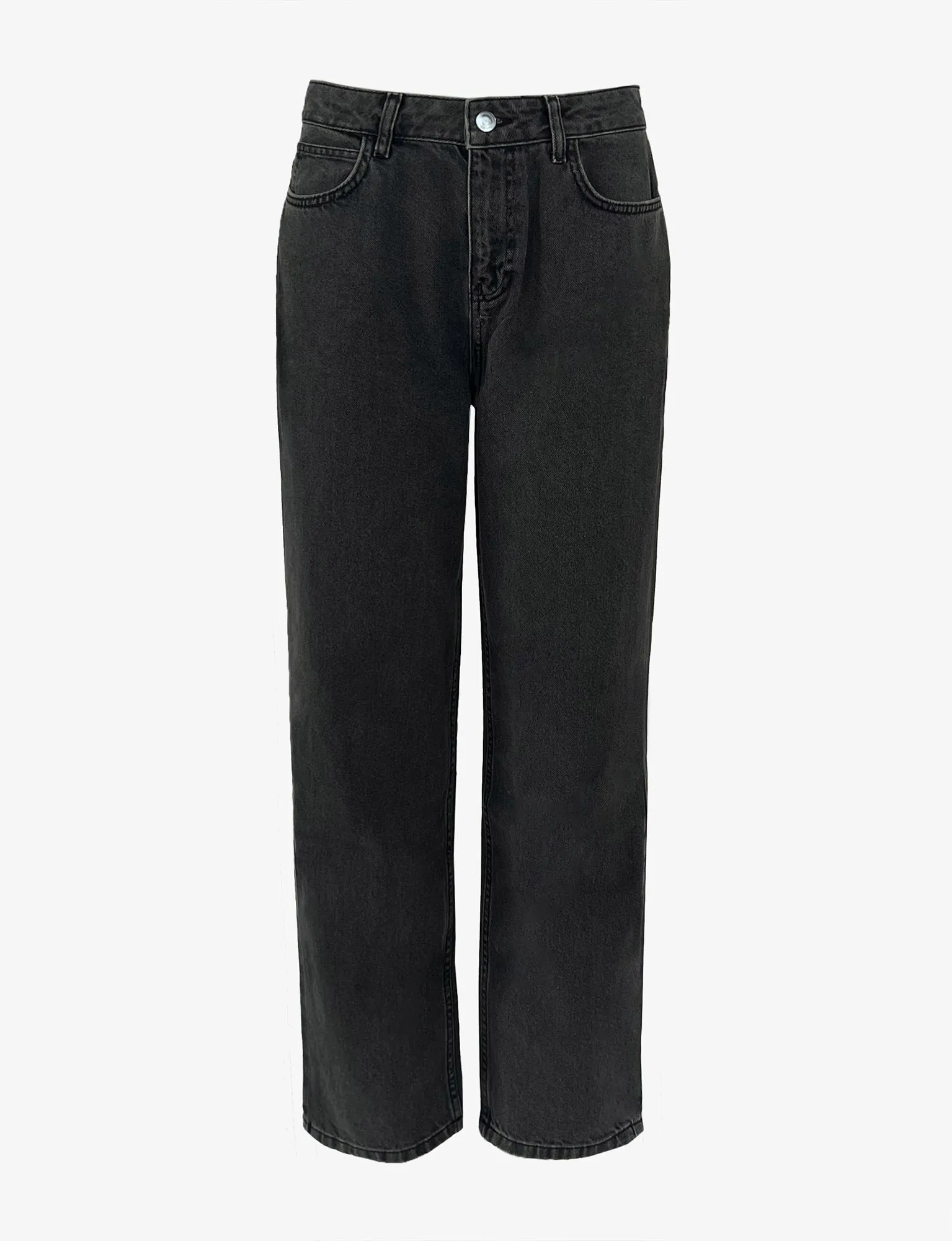 Grey Straight Jeans