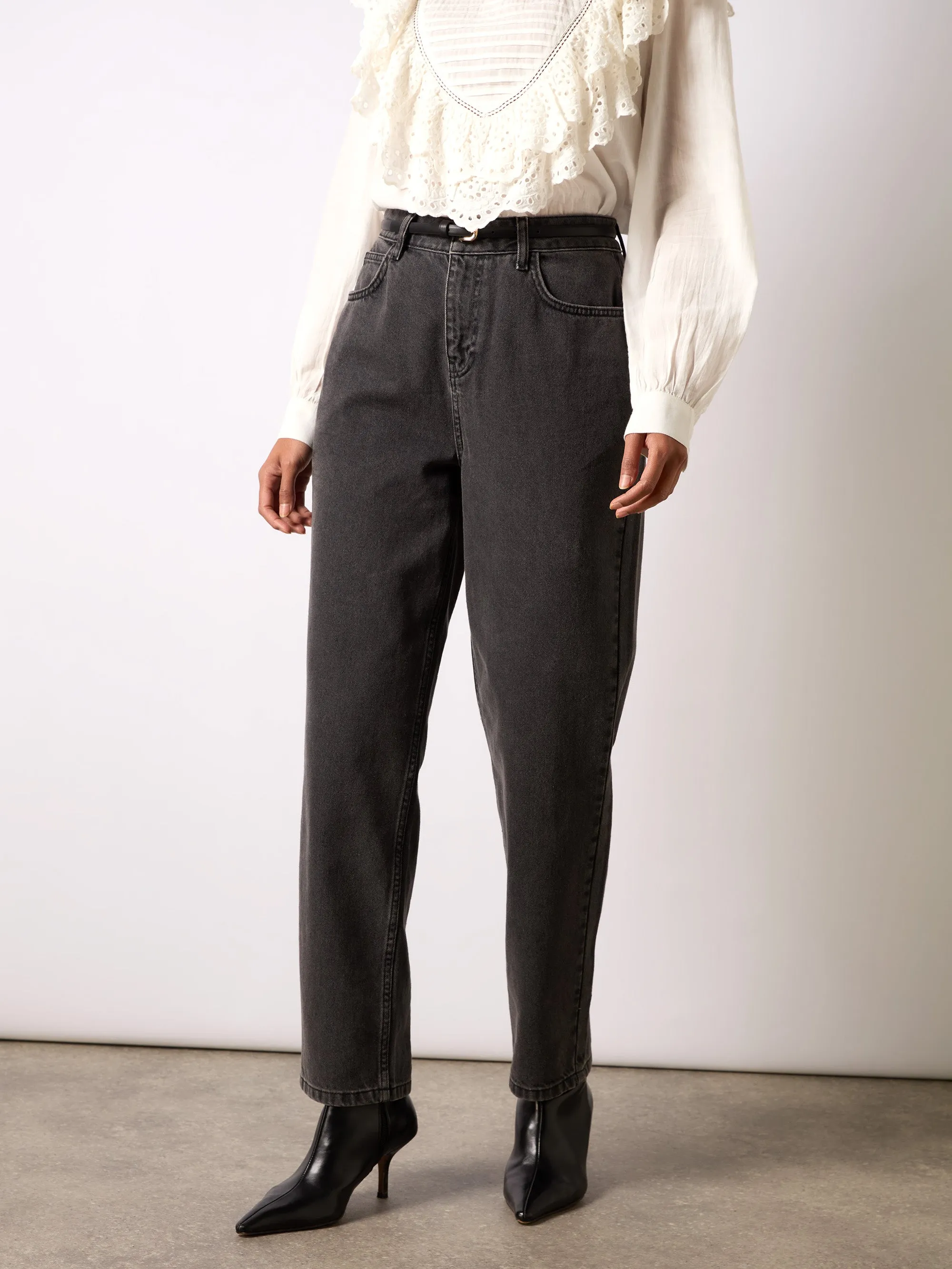 Grey Straight Jeans