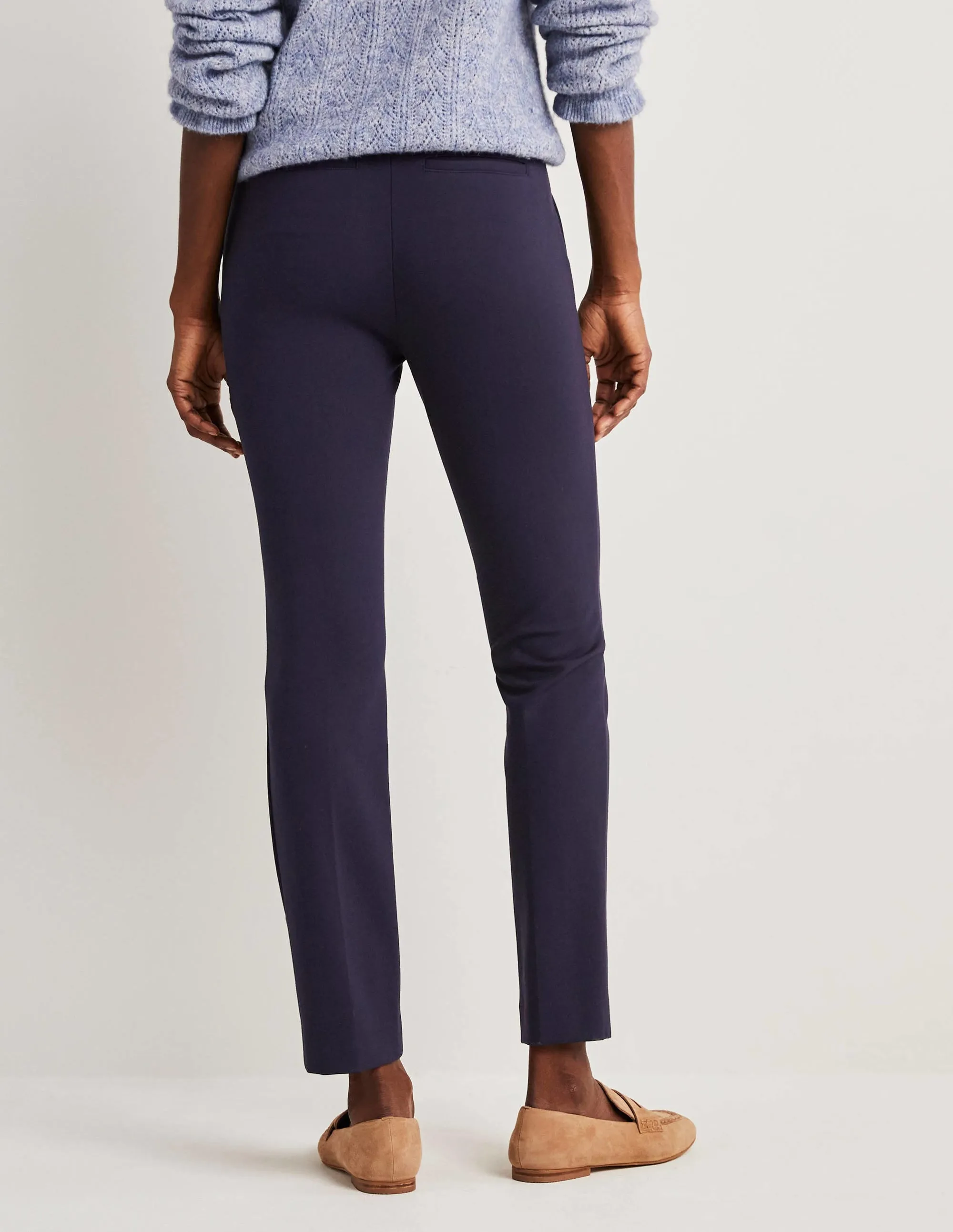 Hampshire 7/8 Ponte Trousers-Navy