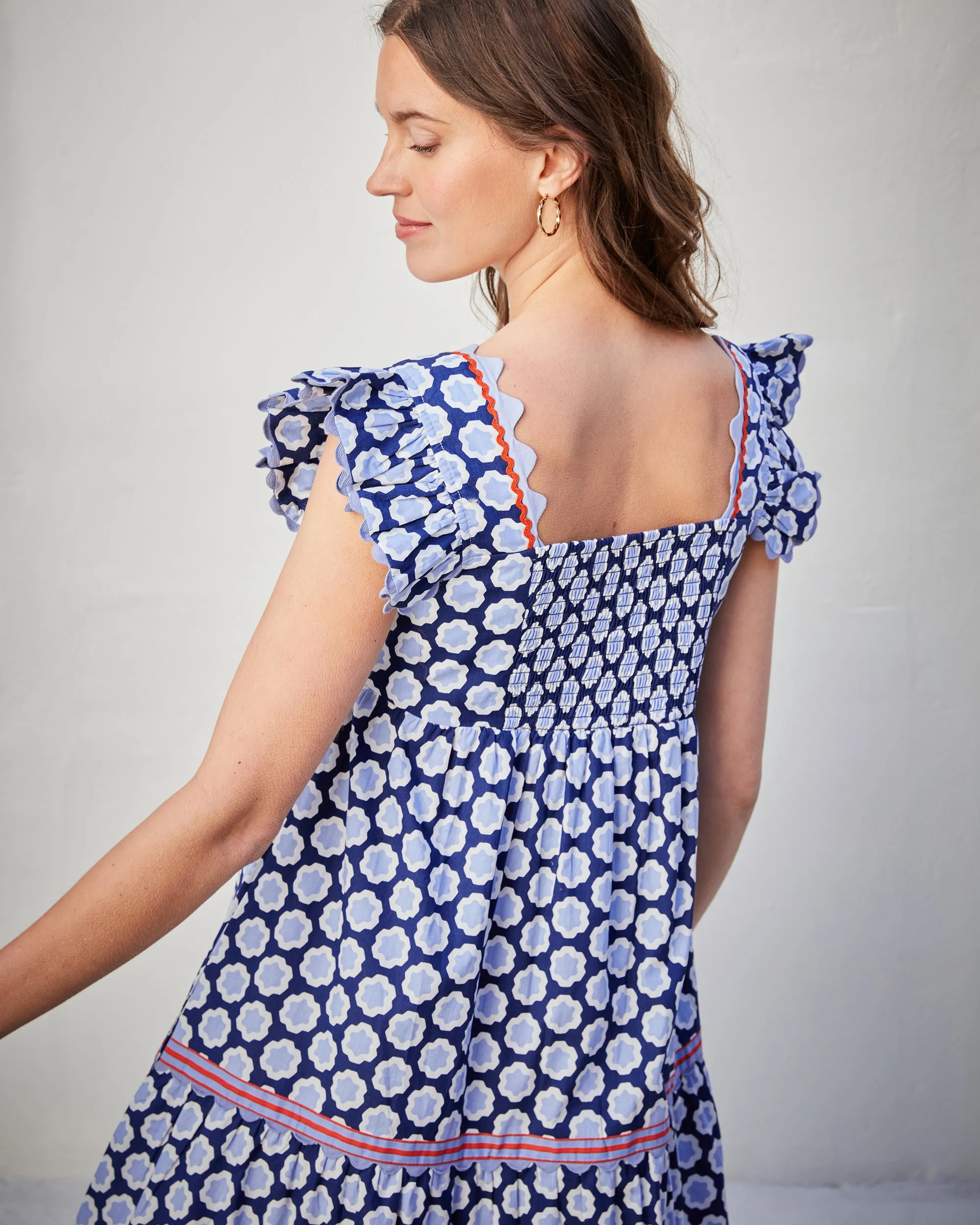Hello Hexagon - Dunmore Dress - Periwinkle Pop