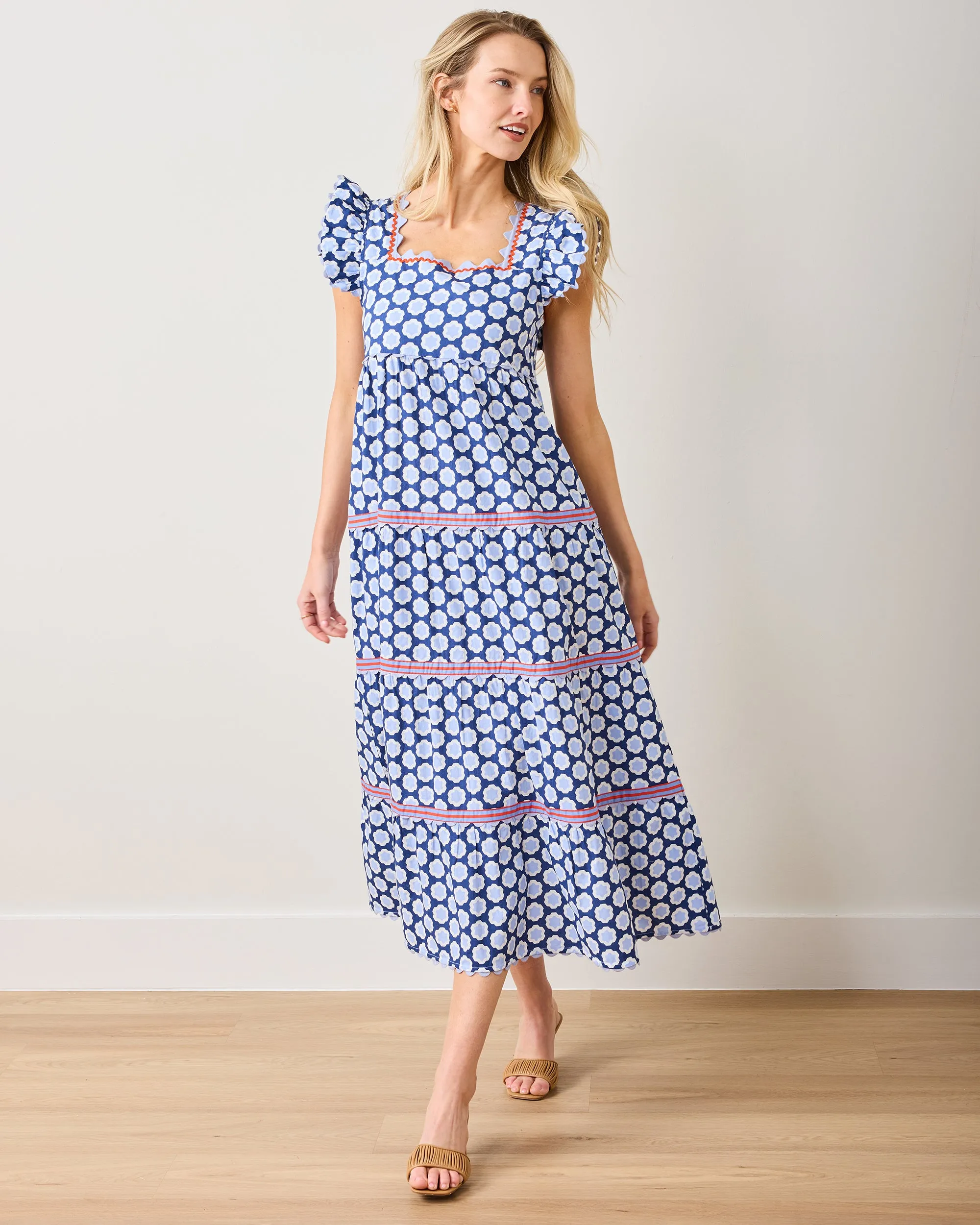 Hello Hexagon - Dunmore Dress - Periwinkle Pop