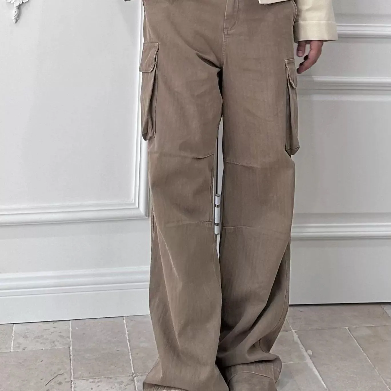 Herringbone Cargo Pants