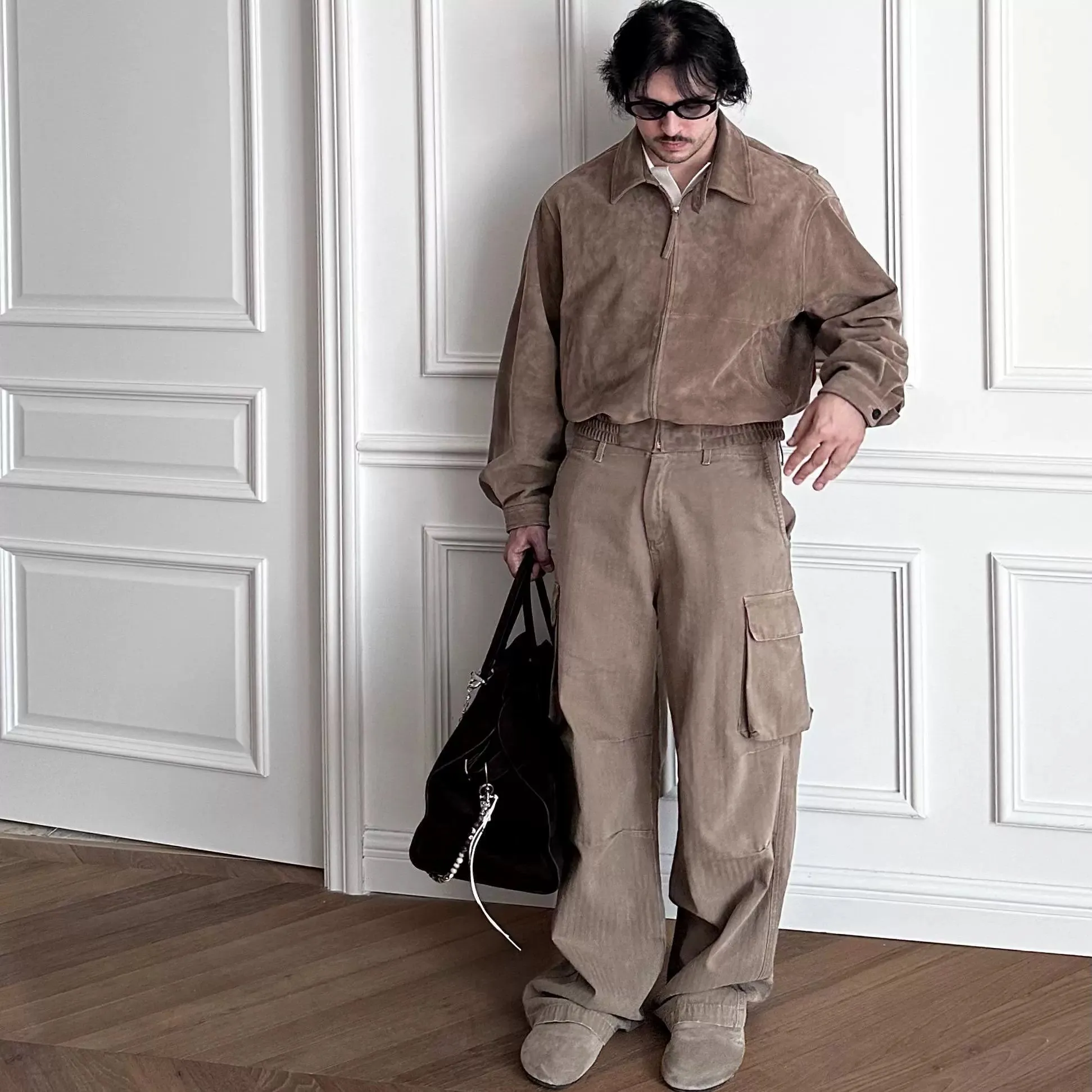 Herringbone Cargo Pants