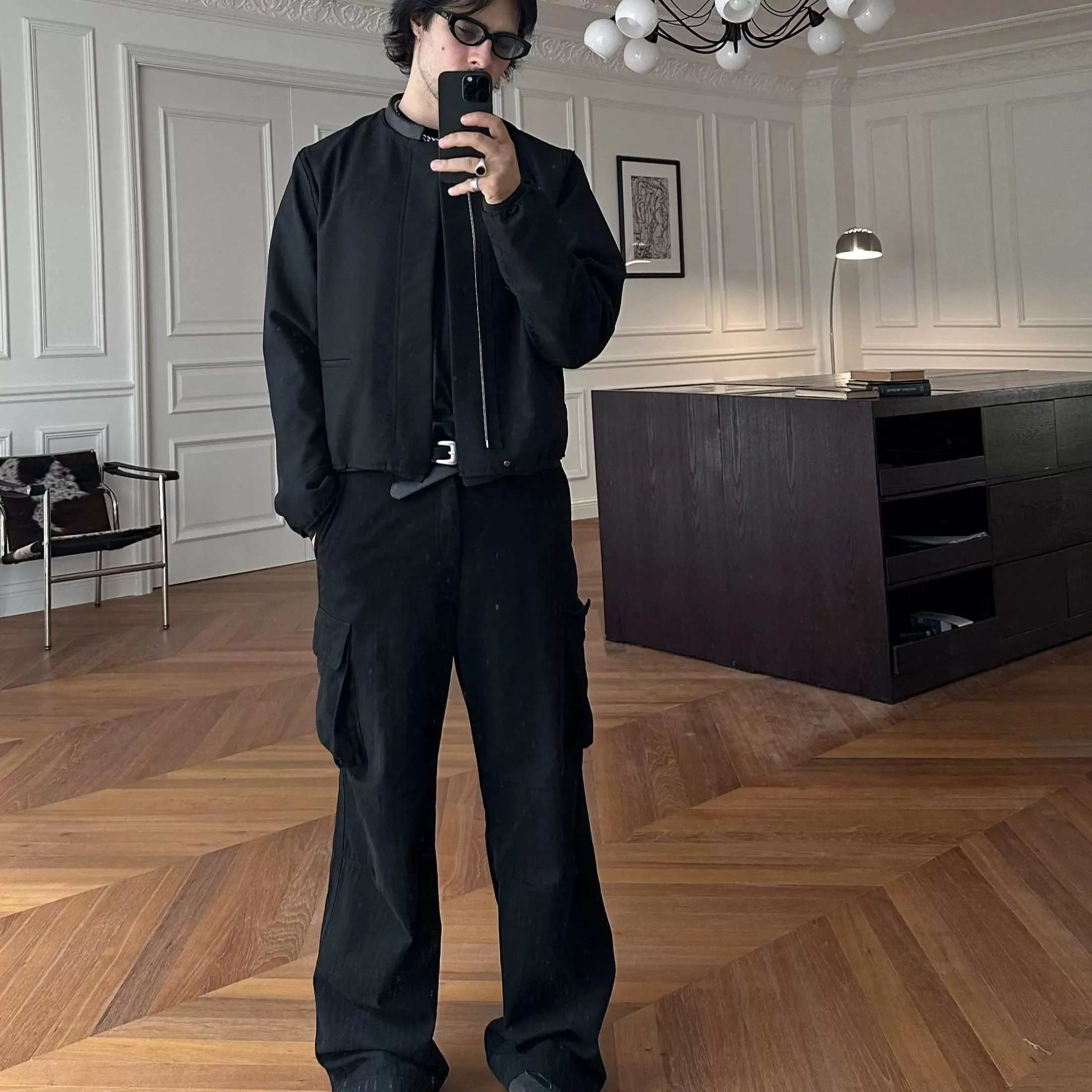 Herringbone Cargo Pants