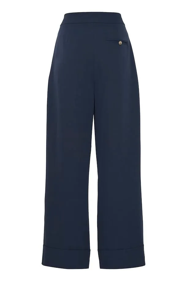 ICHI Lexi Pant in Total Eclipse