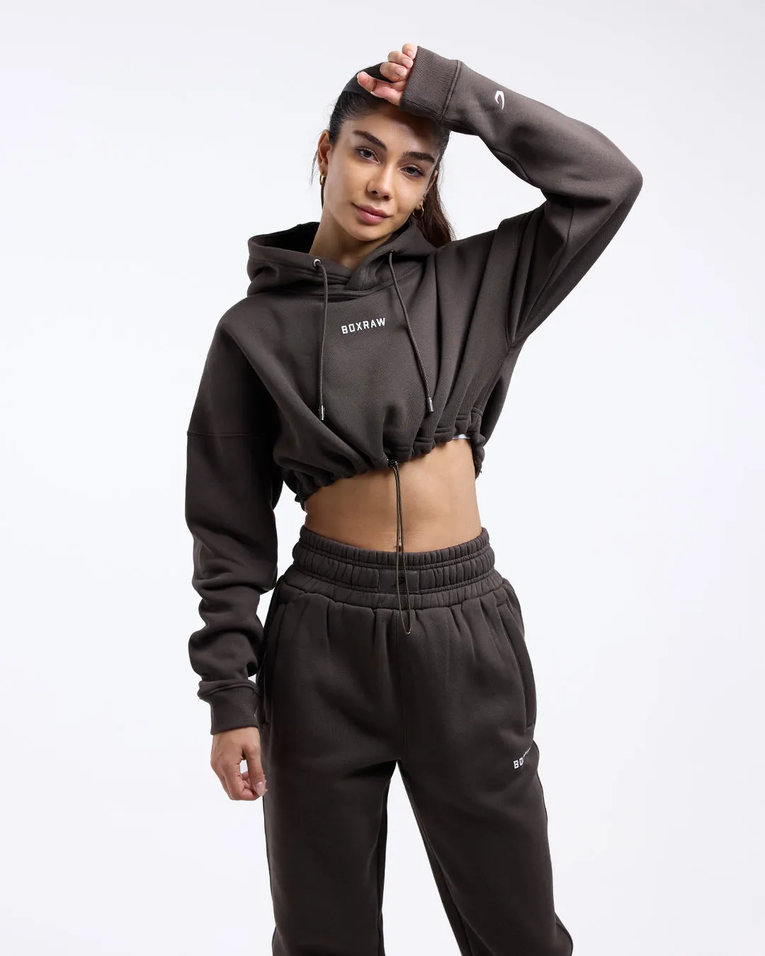 Johnson Cropped Hoodie - Mocha