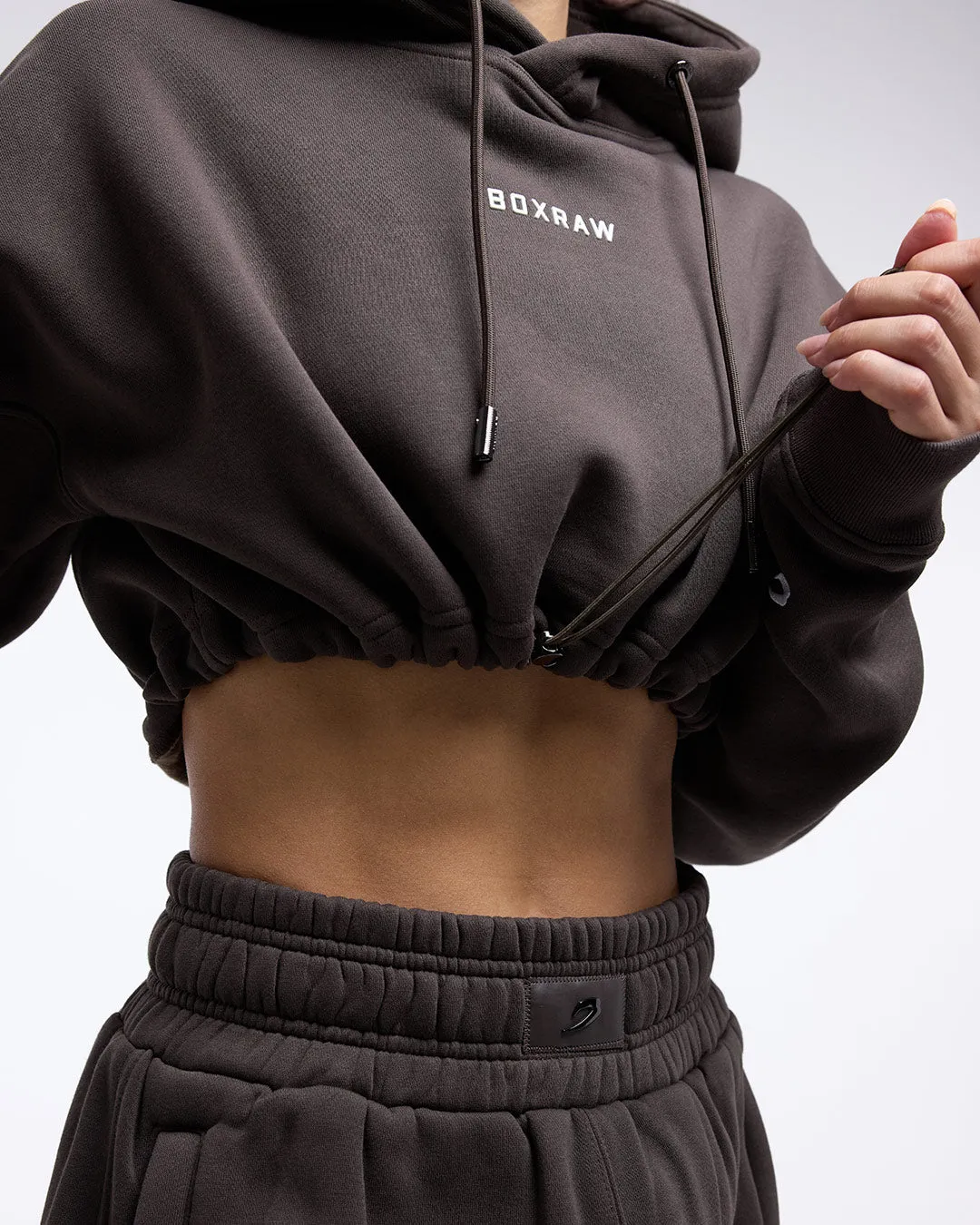 Johnson Cropped Hoodie - Mocha