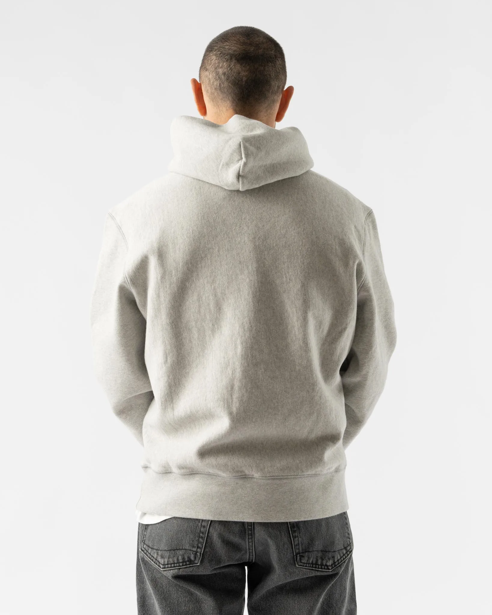 Knickerbocker Arctic Knit Hoodie in Heather Grey