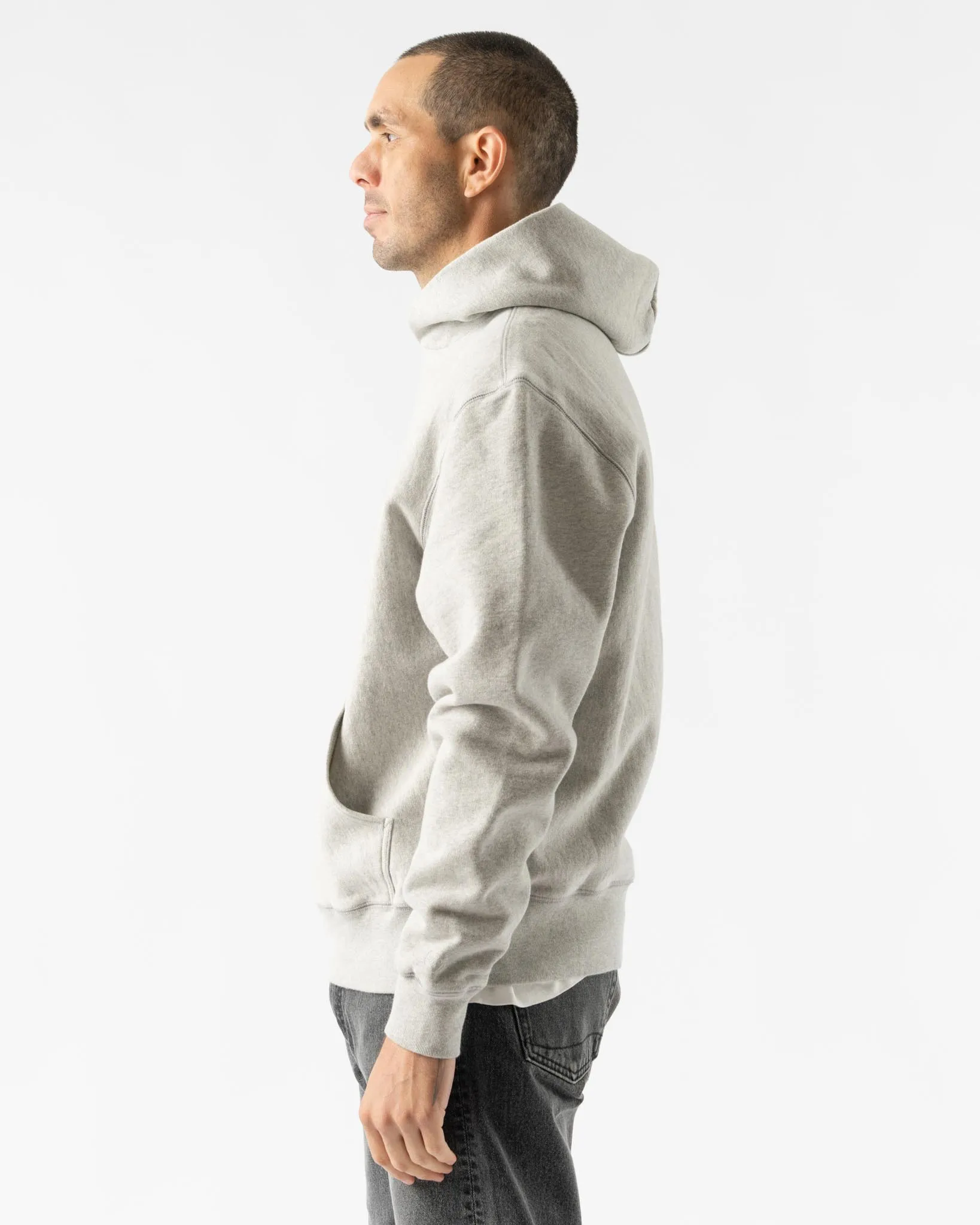Knickerbocker Arctic Knit Hoodie in Heather Grey