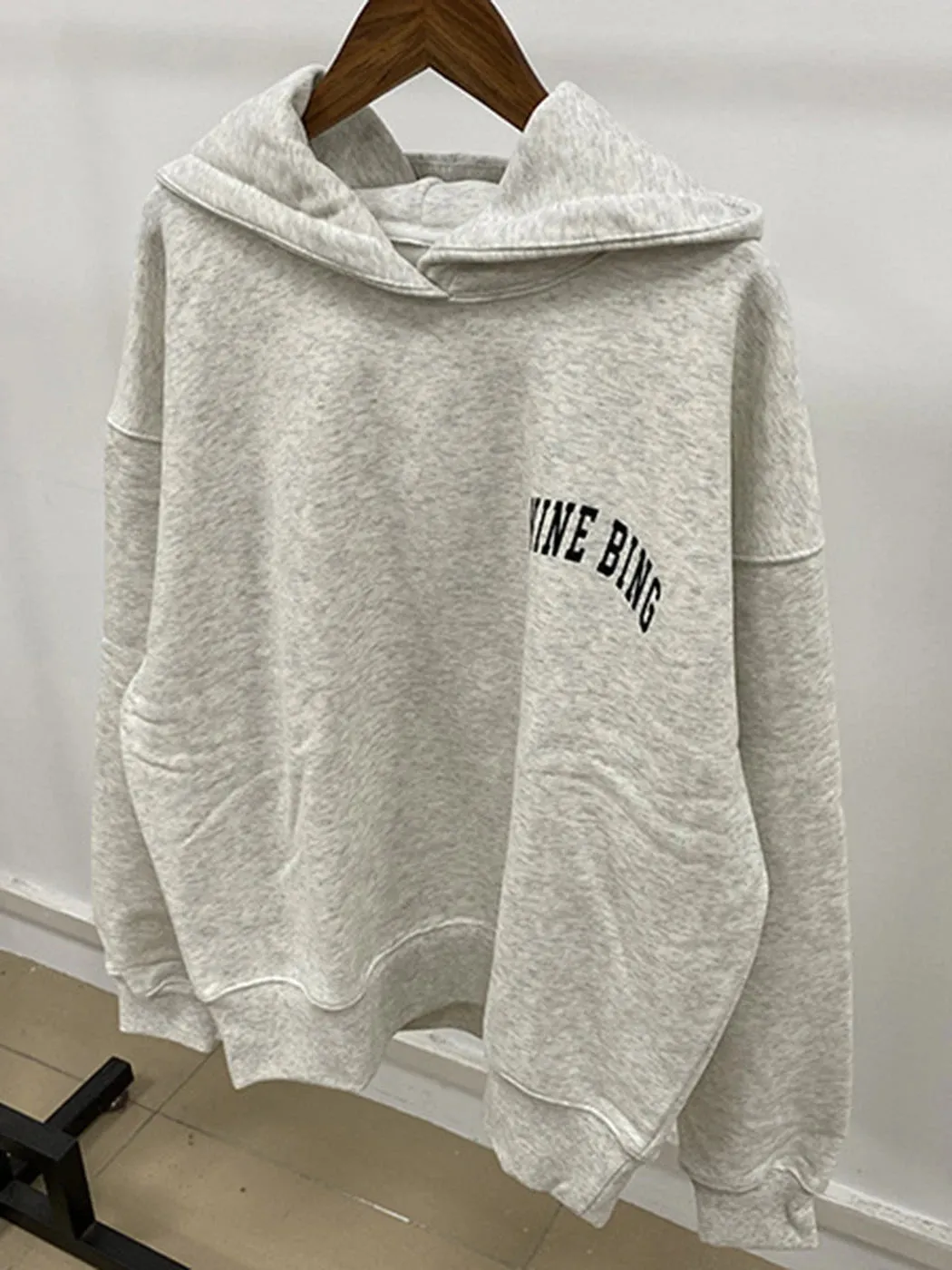 Lady Glams Cotton Velvet Letter Sweatshirt for Women