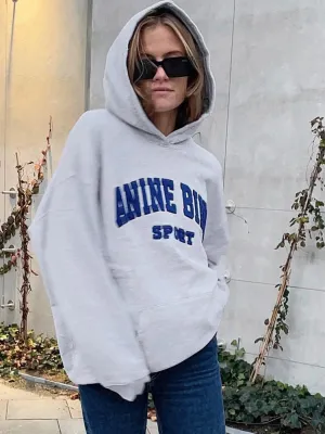 Lady Glams Cotton Velvet Letter Sweatshirt for Women