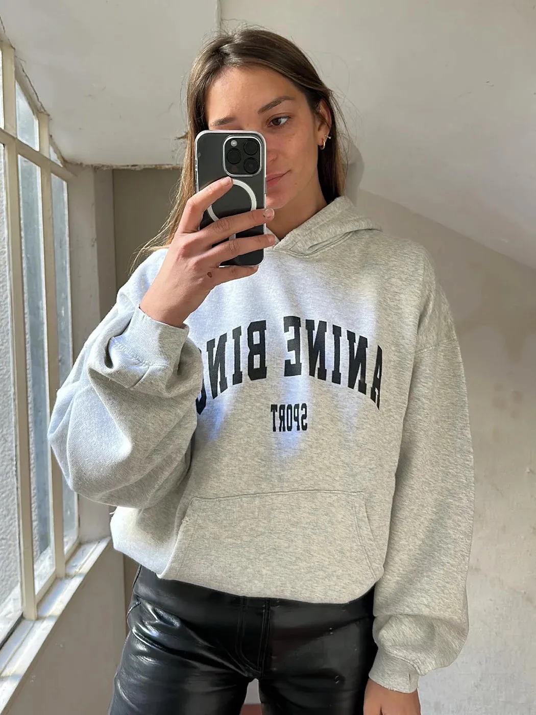 Lady Glams Cotton Velvet Letter Sweatshirt for Women