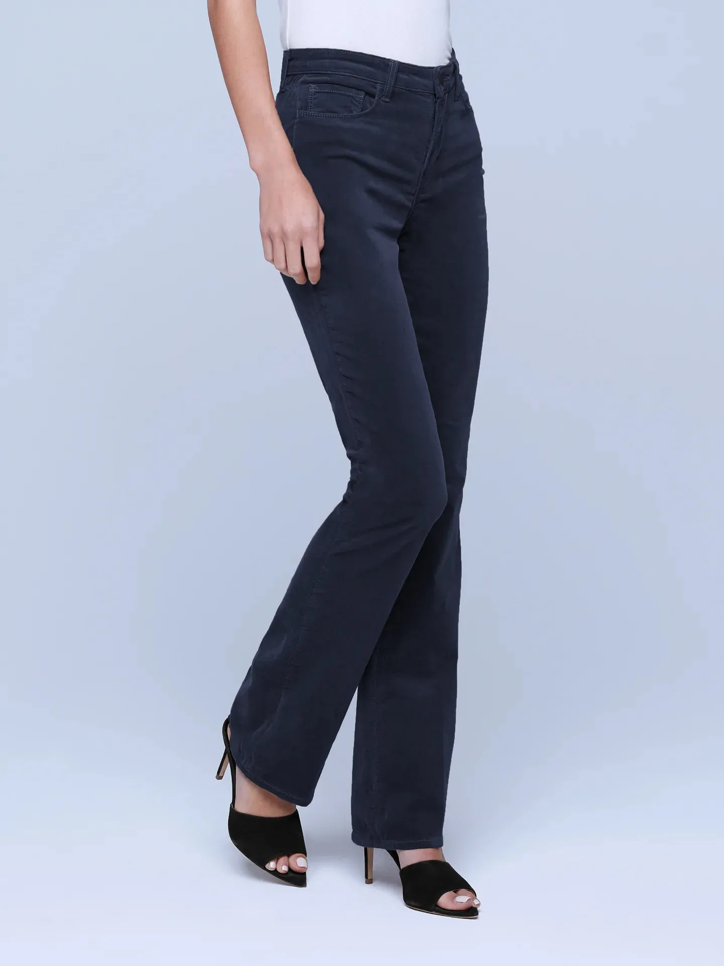 L'agence - Marty High Rise Velvet Jean - Midnight