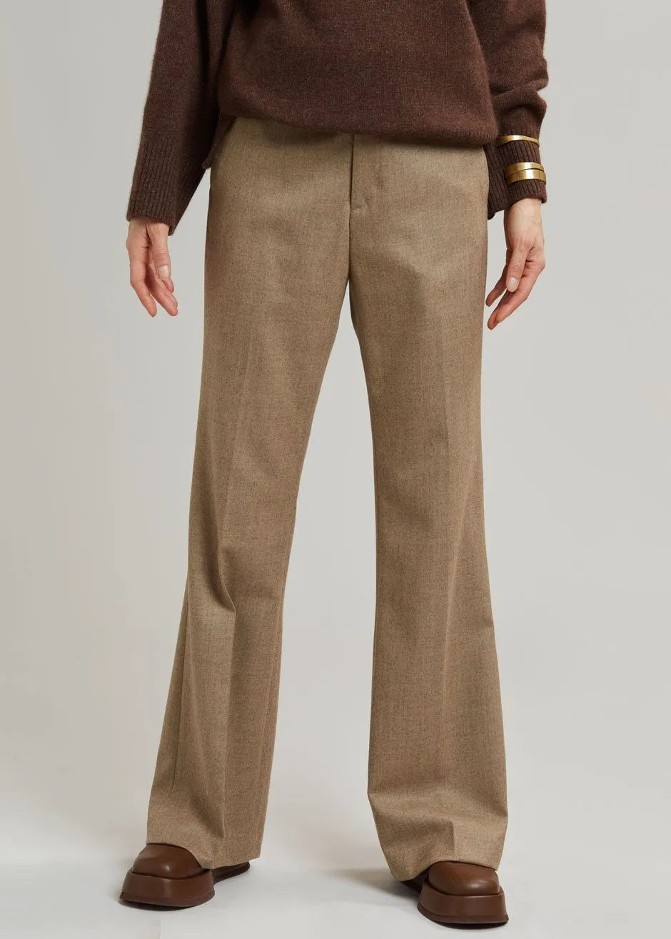 Lennon Wool Pants - Sand