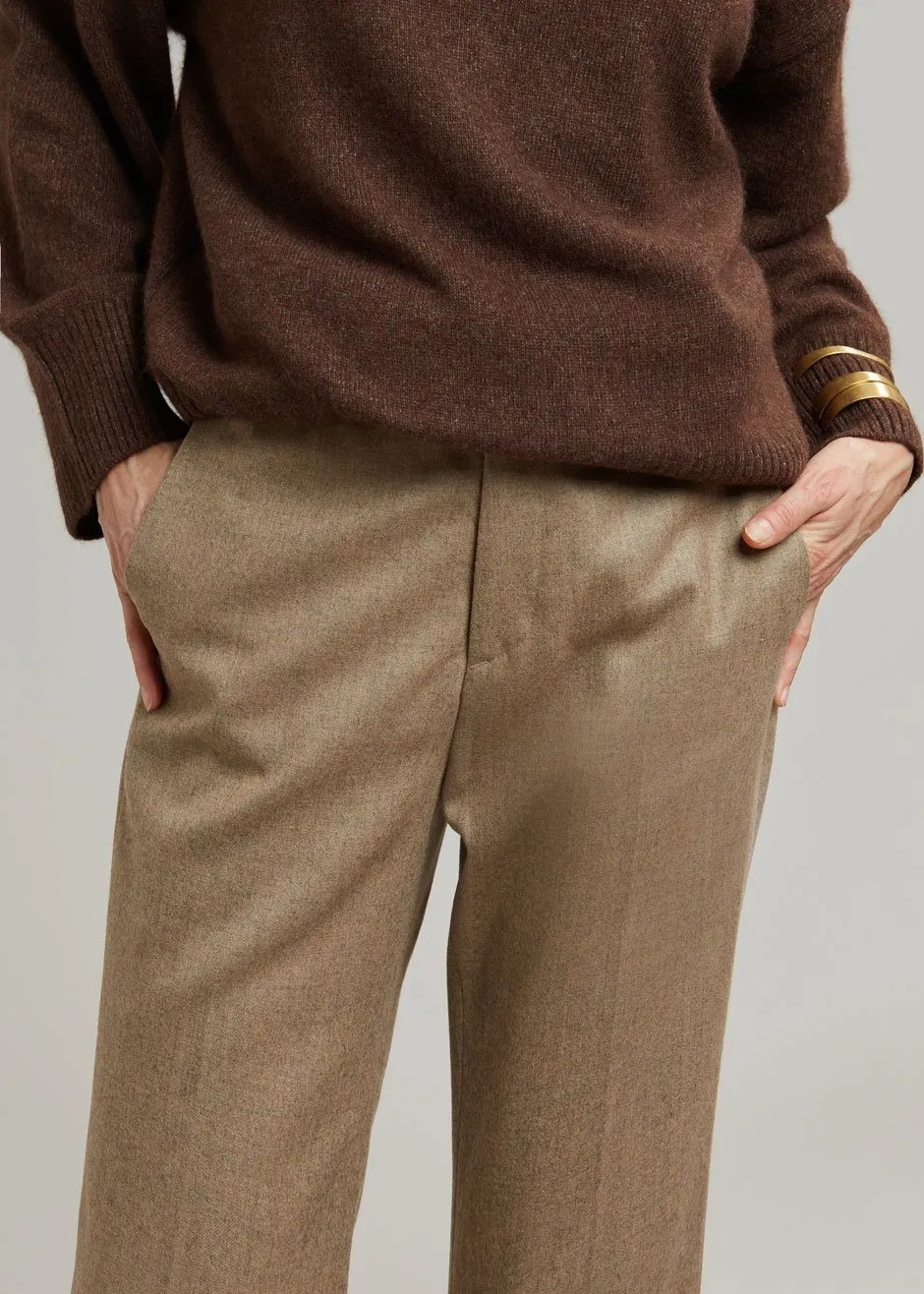 Lennon Wool Pants - Sand
