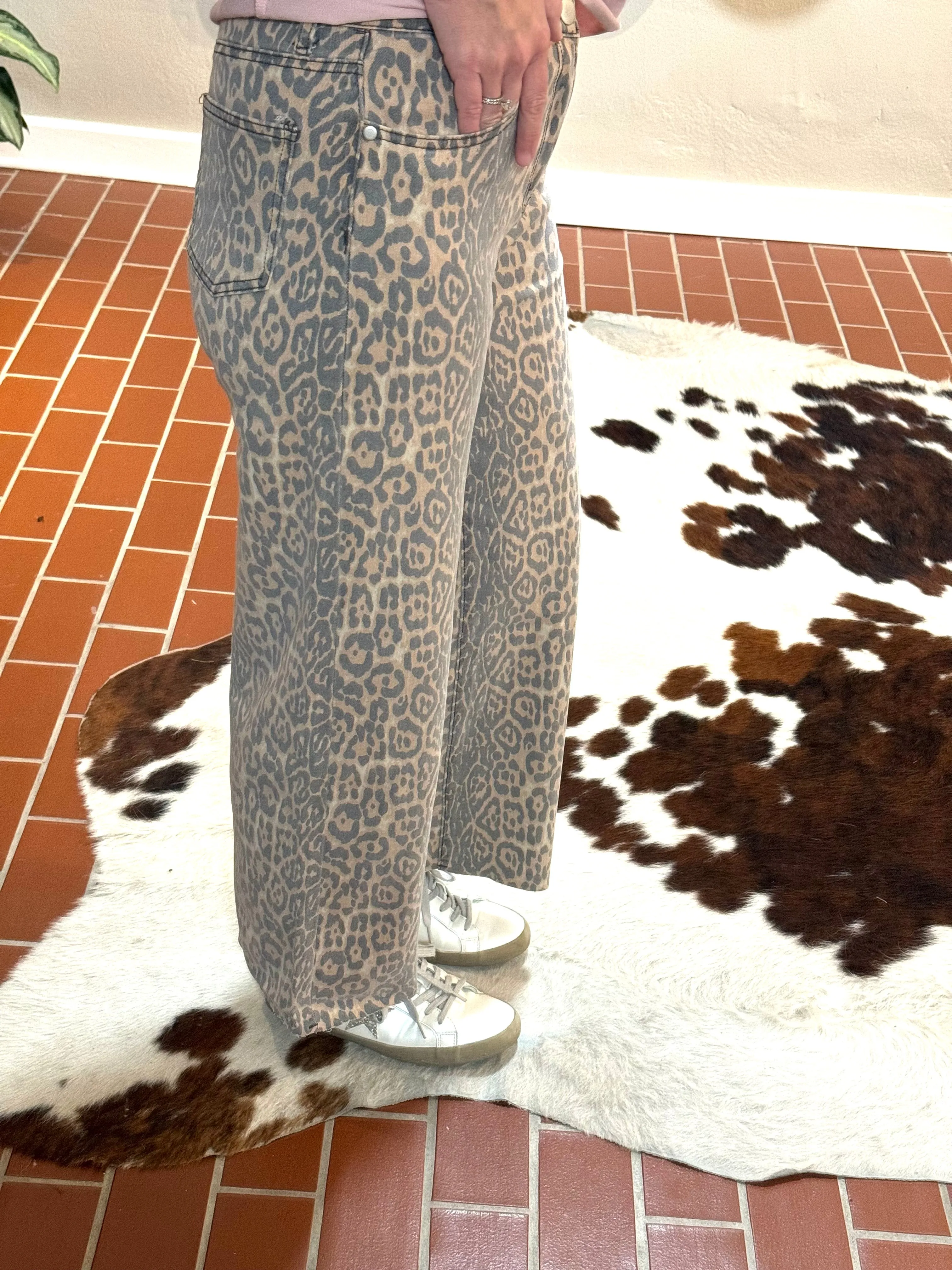 Mahala Leopard Twill Pants