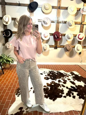 Mahala Leopard Twill Pants