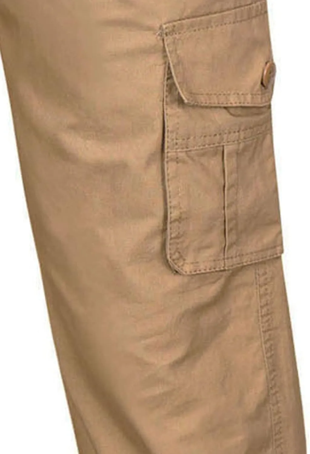 Men's Relaxed Fit Stretch Cargo Pant Tactical Hiking Elastic Waist Pants with Pocket Lightweight Casual Trousers