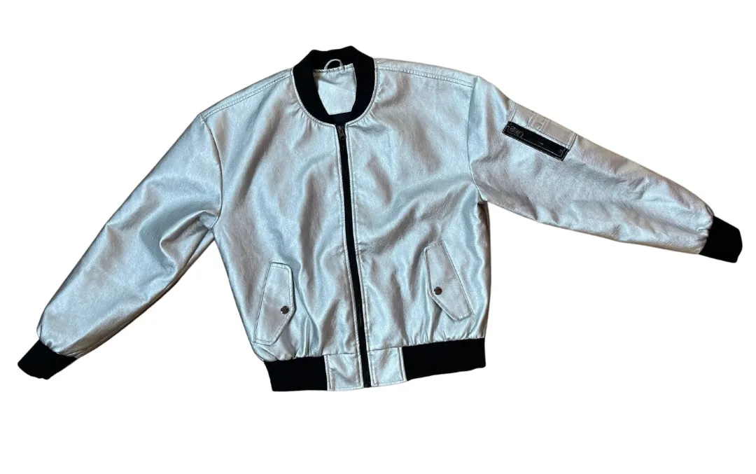 Metallic Bomber Jacket
