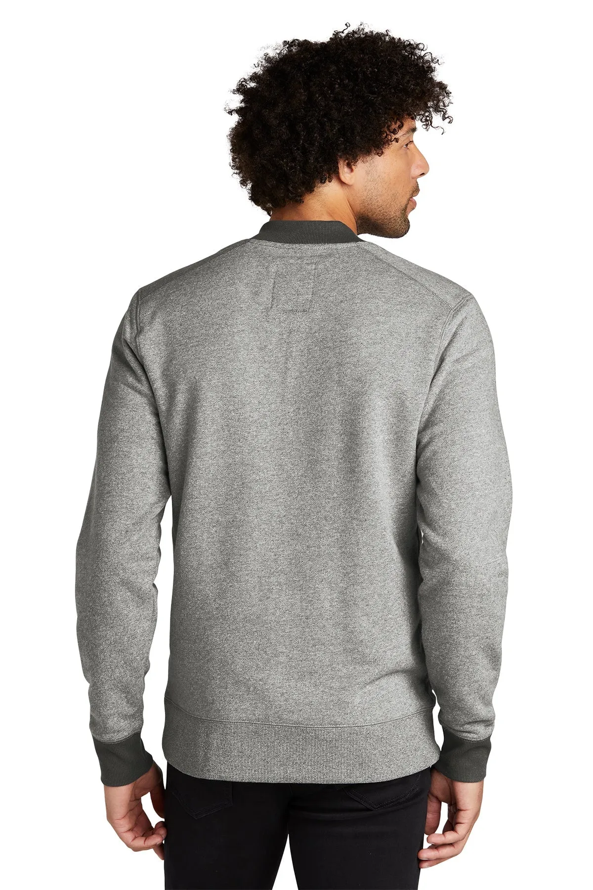 New Era French Terry Jackets, Light Graphite Twist/ Graphite