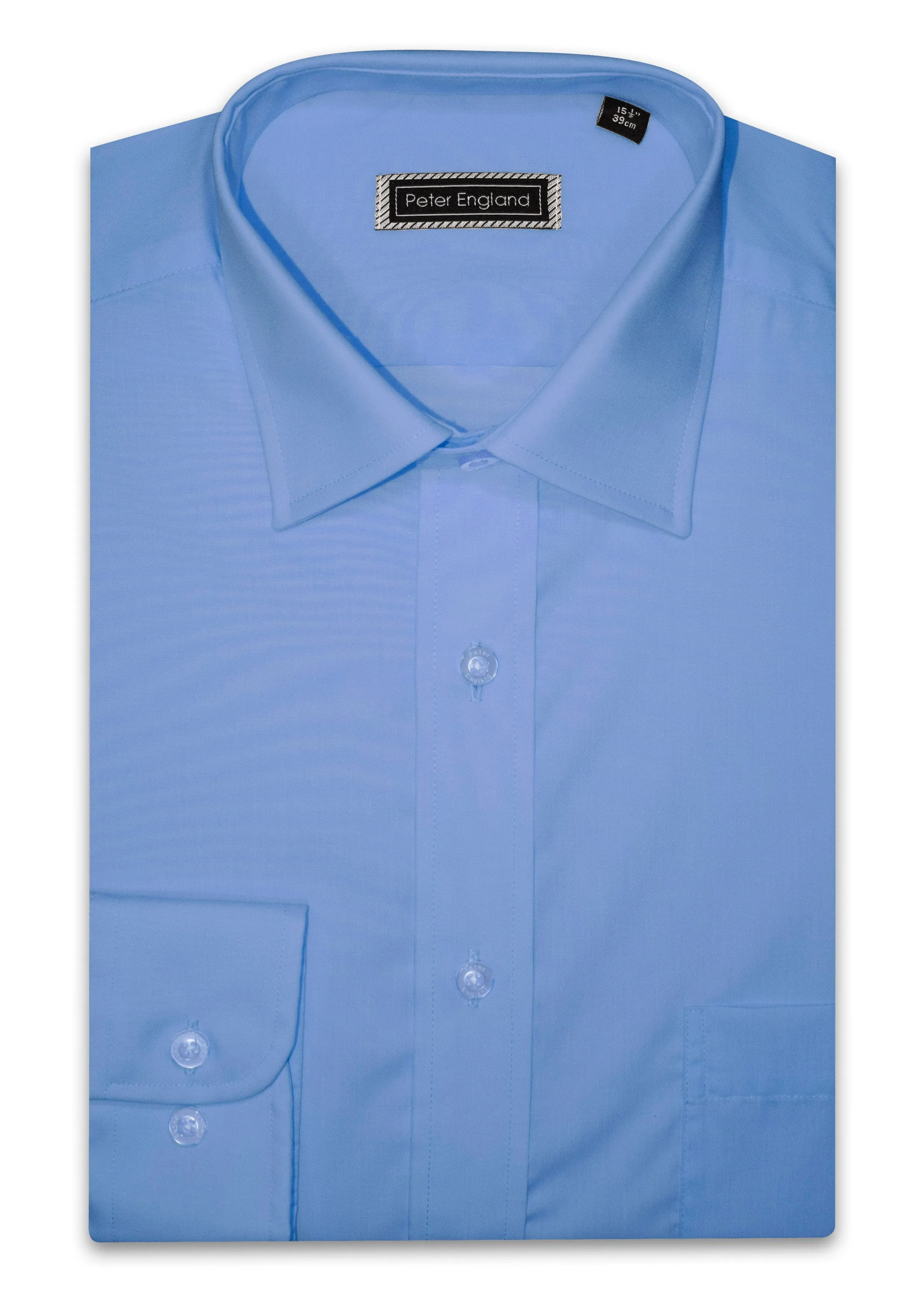 Non-Iron Plain Shirt - French Blue