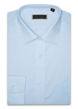 Non-Iron Plain Shirt - Large Sizes - Light Blue