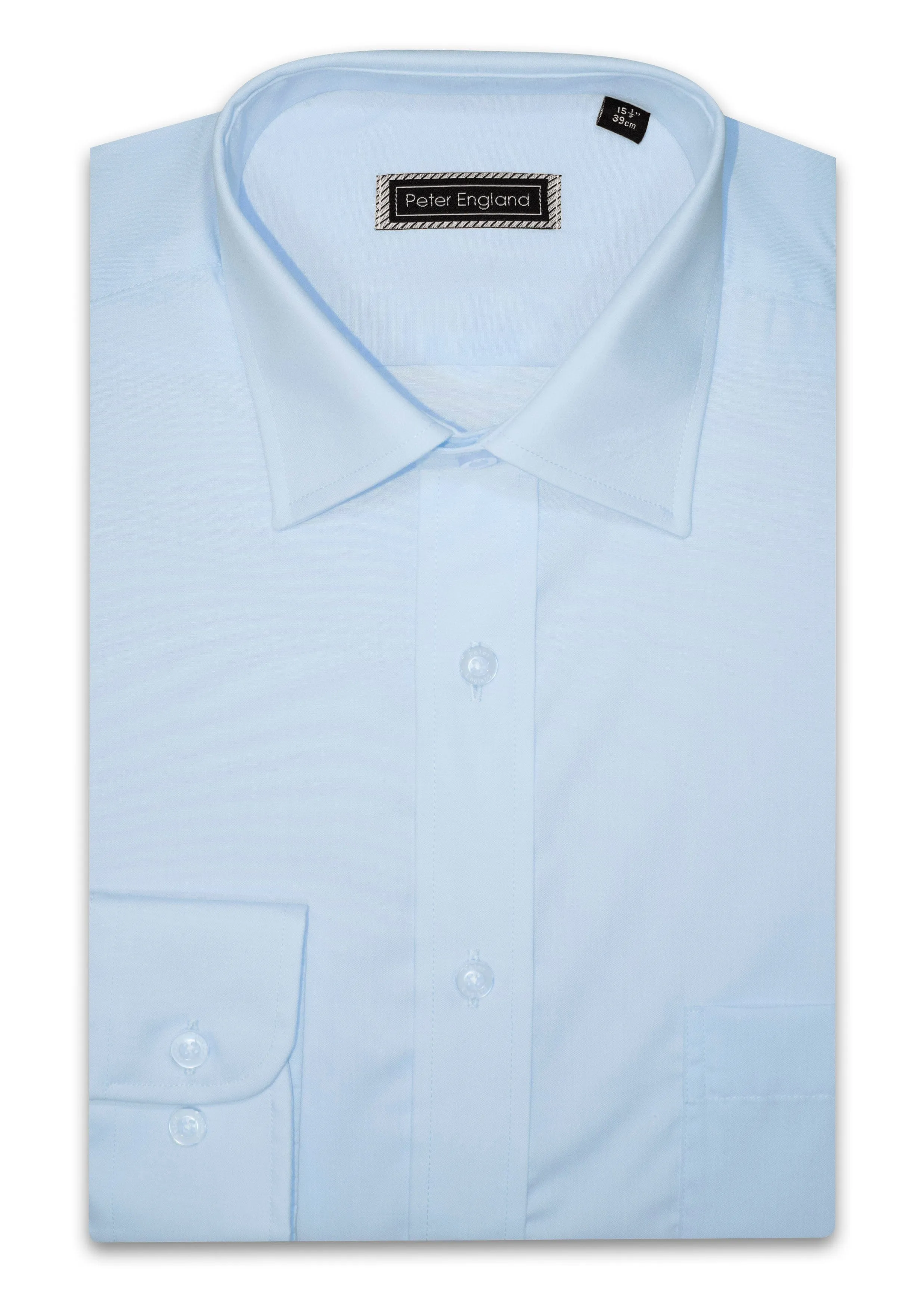 Non-Iron Plain Shirt - Large Sizes - Light Blue